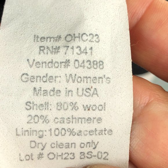 L.L. Bean Gray Cozy Wool/Cashmere Blend Blazer Jacket Academia Quiet Luxury - Picture 10 of 11